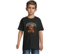 Mister Tee Kinder T-Shirt NY Crowned Bear - Baumwollshirt mit Teddy-Print, Krone & Kette, Rundhalsausschnitt, bequem & pflegeleicht für Alltag & Freizeit