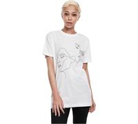 Mister Tee Ladies One Line Tee, White, Größe M