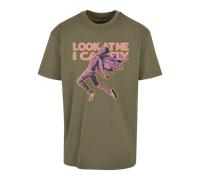 Mister Tee Look Oversized T-Shirt Weiss 2XL gruen