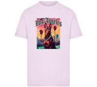 Mister Tee T-Shirt Los Angeles Dog MT3987 Lilac-XS
