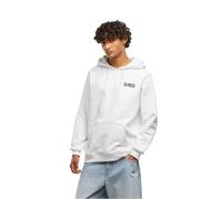 Kapuzensweatshirt MISTERTEE "MisterTee Los Angeles Wording EMB Regular Hoody", Herren, Gr. XXL, weiß, 65% Baumwolle, 35% Polyester, bedruckt, Rundhals, Sweatshirts (93897248-XXL) weiß