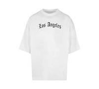 Mister Tee Herren T-Shirt MT10180 Los Angeles Wording New Huge Weiß M