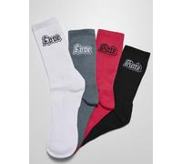 Basicsocken MISTERTEE "MisterTee Socken Socks 4-Pack", Damen, Gr. 35-38, multicolor, Baumwolle, Elasthan, Polyester, normal, Socken (16862962-35) multicolor