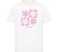 Mister Tee Mädchen T-Shirt Kids Be Kind Flowers MTK382 White-158/164