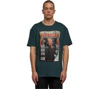 Mister Tee T-Shirt Magazine Oversize – Kurzarm – Bottle Green – Größe L