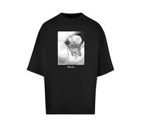 Mister Tee Männlich Collarless T-Shirt, Schwarz, L