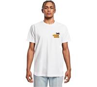 Mister Tee Männlich Collarless T-Shirt, Weiß, XL