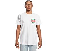 Mister Tee Männlich Collarless T-Shirt, Weiß, XL