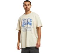 Mister Tee T-Shirt Männlich ohne Kragen Beige XL