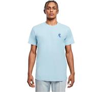 Mister Tee T-Shirt Männlich ohne Kragen Blau XL