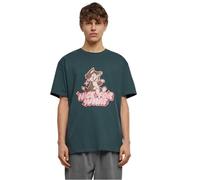 T-Shirt "Upscale by Mister Tee Herren Nice for what Heavy Oversize Tee", Damen, Gr. L, bottlegrün, 100% Baumwolle, UPSCALE BY MISTER TEE, bedruckt, oversize, Rundhals, Shirts T-Shirt (30289304-L)