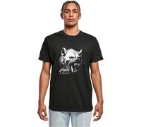 Mister Tee Männlich Ohne Kragen T-Shirt, Schwarz, M