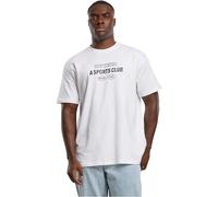 Mister Tee Männlich Ohne Kragen T-Shirt, Weiß, S