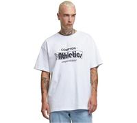 Mister Tee T-Shirt Compton Athletic Club Oversize, ohne Kragen, männlich, Weiß XS