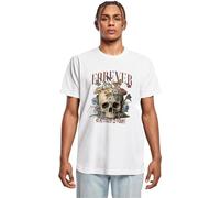 Mister Tee T-Shirt Forever And Ever MT3059 – Männlich, ohne Kragen – Weiß, XS
