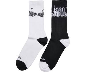 Mister Tee Major City 030 Socks 2-Pack Black/White-47-50
