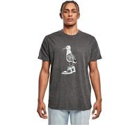 Mister Tee Men's MT1926-Seagull Sneakers Tee T-Shirt, Charcoal, XL