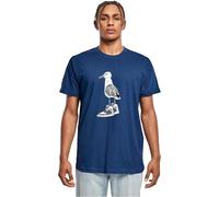 T-Shirt MISTERTEE "MisterTee Herren Seagull Sneakers Tee" Gr. M, blau (lightnavy) Herren Shirts (81080806-M) lightnavy