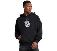 Mister Tee Men's MT3118-Teamdream Ultraheavy Oversize Hoodie Hooded Sweatshirt, Black, L