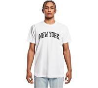 Mister Tee Men's MT3793-NY Wording Tee T-Shirt, White, L