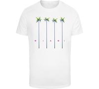 Mister Tee Miami Palms Tee MT2404 White-XS
