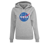 Mister Tee (MISUQ) Damen Hoodie Ladies NASA Insignia Hoody, heather grey, XL, MT613