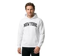Mister Tee Kapuzenpullover New York Fluffy Hoody Weiß Größe L