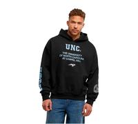 Kapuzenpullover "Upscale by Mister Tee North Carolina Multi Logo Oversize Hoody", Herren, Gr. S, schwarz, 100% Baumwolle, UPSCALE BY MISTER TEE, mehrfarbig, oversize, ohne Ausschnitt, Pullover Kapuzen