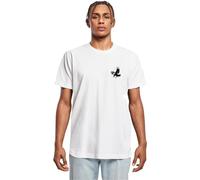 Mister Tee Herren Not Afraid Tee XS White