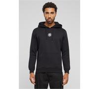 Kapuzenpullover MISTERTEE "MisterTee Herren NY Patch Hoody", Herren, Gr. XL, schwarz, 100% Baumwolle, mehrfarbig, normal, ohne Ausschnitt, Pullover Kapuzenpullover (91667907-XL) schwarz