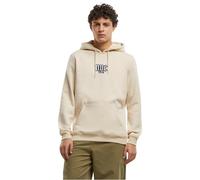 Kapuzensweatshirt MISTERTEE "MisterTee NYC Old English Wording Patch Hoody", Herren, Gr. XL, beige (sand), 65% Baumwolle, 35% Polyester, bedruckt, Langarm, Sweatshirts (44979457-XL) sand