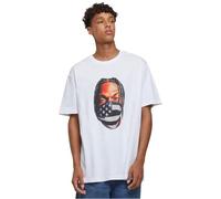 Mister Tee T-Shirt Psycho Man Oversize Weiß M