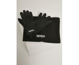 Mister Tee Schal Handschuhe NASA Fleece Set Black