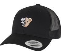 Mister Tee Skull Bear Retro Trucker Cap MT3896 Black