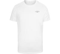 Mister Tee Männlich Ohne Kragen T-Shirt, Weiß, S