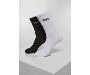Mister Tee Socken HI - Bye Socks short 2-Pack Black/White-47-50