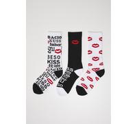 Mister Tee Socken Kiss Socks 3-Pack Black/White/Red