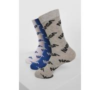 Mister Tee Socken NASA Allover Socks 3-Pack Blue/Grey/White-47-50