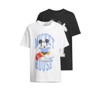 Mister Tee T-shirt 2er-pack - Kurzarm - Mickey Mouse für Herren - 134-140