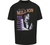 Mister Tee T-Shirt Aaliyah One In A Million Oversize Tee Black-XS