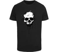 Mister Tee T-Shirt Artsy Skull Paint MT3889 Black-S