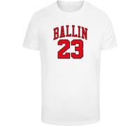Mister Tee Herren T-Shirt Ballin 23 Tee Weiß XXL