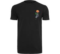 Mister Tee Chrome Skeleton Hand Tee in Gr. L in Schwarz