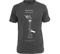 Mister Tee T-Shirt Depresso Tee Charcoal-XL
