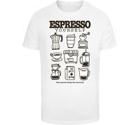 Mister Tee T-Shirt Espresso Yourself Coffee MT3939 White-M