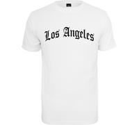 Mister Tee T-Shirt Los Angeles Wording Tee Herren Weiß Größe XL