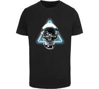Mister Tee T-Shirt Neon Skull MT3887 Black-S