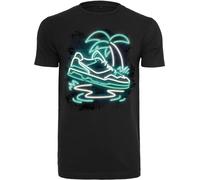 Mister Tee Palm Sneaker Tee in Gr. XL in Schwarz
