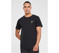 T-Shirt MISTERTEE "MisterTee Herren Pizza Tee EMB", Herren, Gr. XXL, schwarz, 100% Baumwolle, bedruckt, normal, Racerback, Shirts T-Shirt (97373737-XXL)