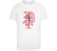Mister Tee T-Shirt Pray Neon Skull MT3891 White-XL